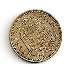Ispanija. 1 peseta ( 1966/ 72 ) XF